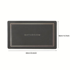 Absorbent Bathroom Floor Mat Quick Drying Non-slip Easy to Clean