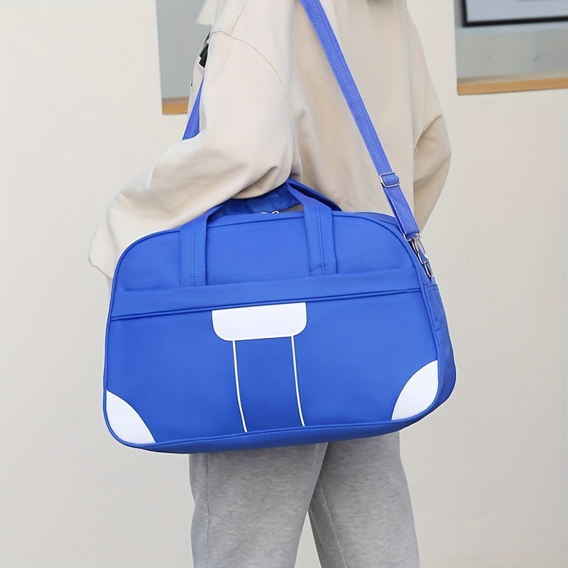 Colorblock Sports Handbag Large Capacity Luggage Bag