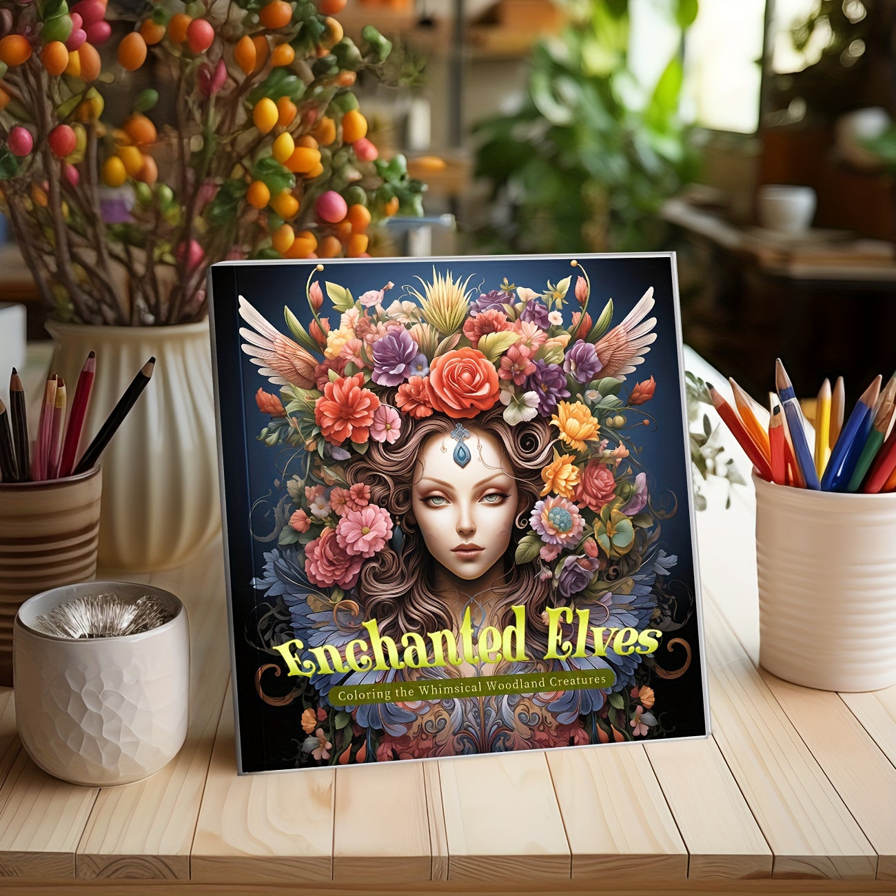 Enchanting Flower Fairy Tale Coloring Book - 25 Unique Pages