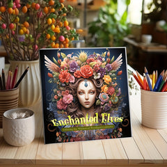 Enchanting Flower Fairy Tale Coloring Book - 25 Unique Pages