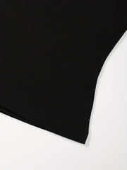  Solid High Neck Tank Top