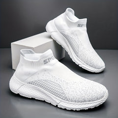 Men's Knitted Slip On Casual Shoes Breathable Lightweight Sock Shoes