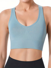 Criss Cross Back Sports Bra for Women