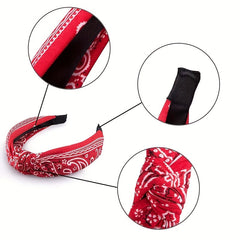 Bohemian Style Yoga Sports Headband Sweat Absorb Sweatband Elastic Headband