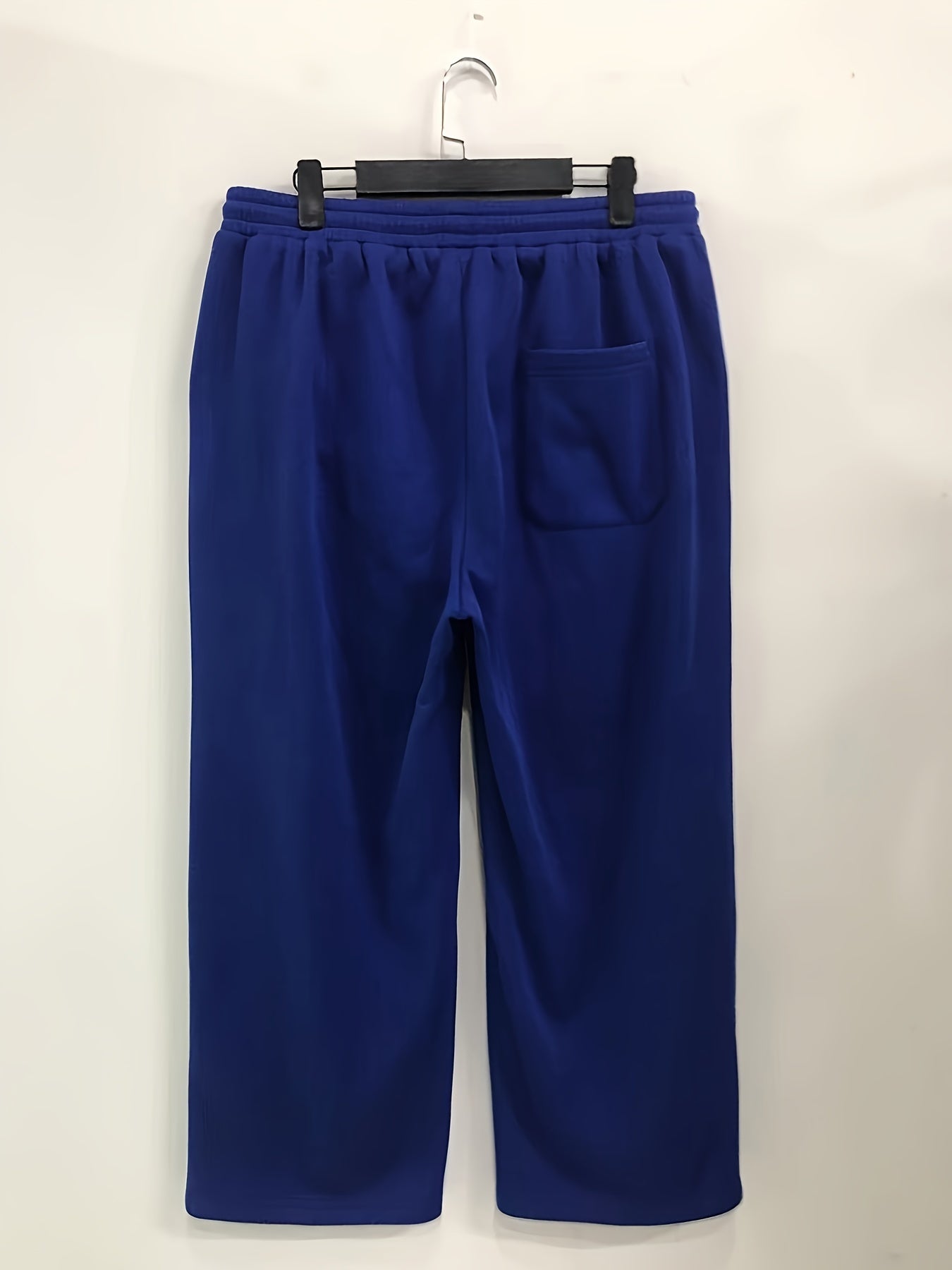 Women's Plus Size Casual Pants: Letter Graphic Drawstring Waist Loose Trousers