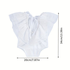 Newborn Lace Romper Bodysuits for Girls - Photo Shoot Outfits