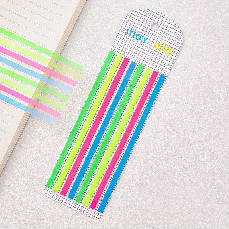 160Pcs Transp Highlighter Tape Sticky Tabs & Scissor Morandi N