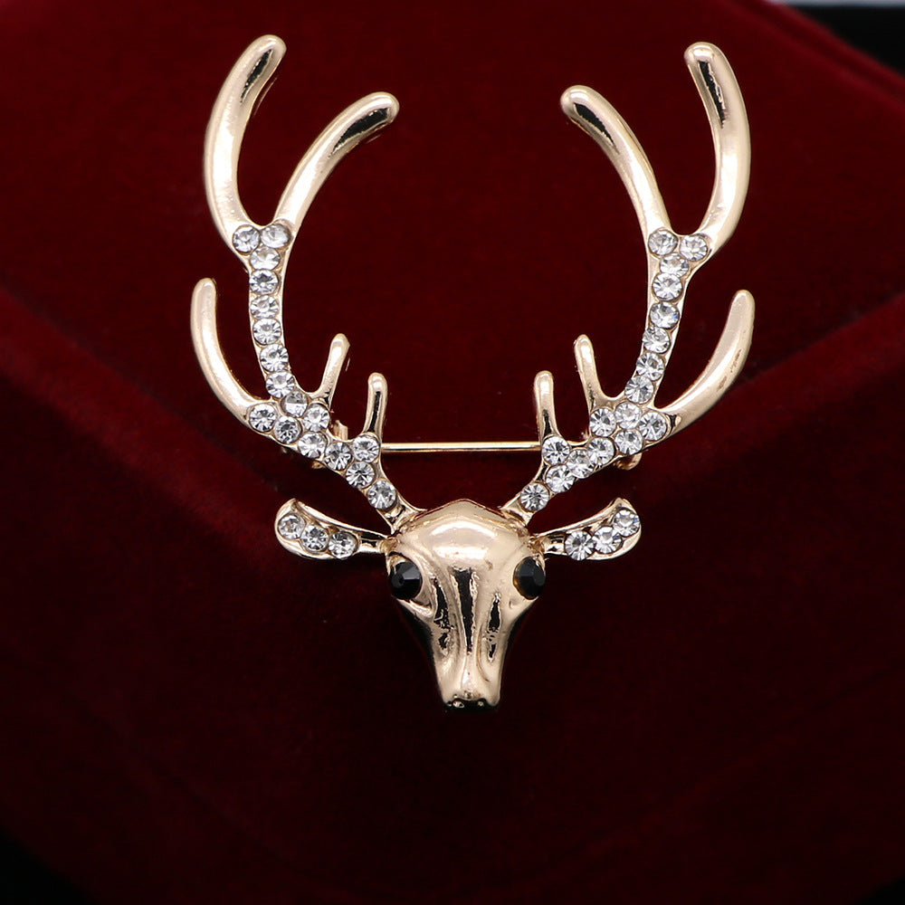 Men's Elk Brooch Tassel Chain for Shirt Suit