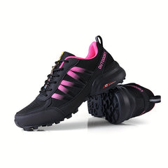 Women's Anti-Skid Comfort Sneakers - Lace Up Walking Shoes