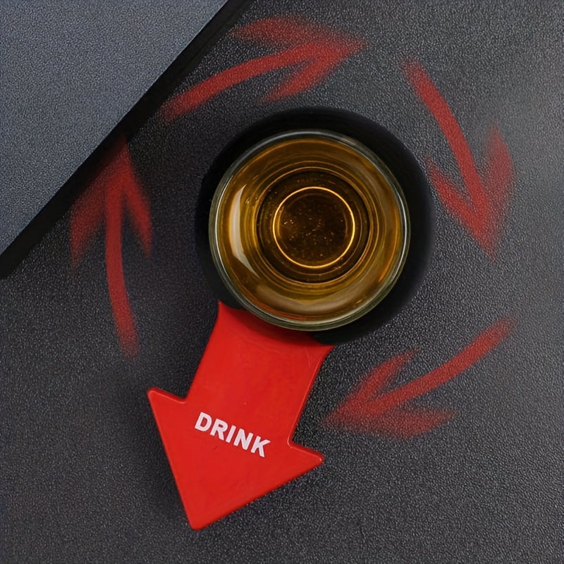 Spin The Arrow Drinking Game with Spinner Glass