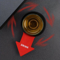 Spin The Arrow Drinking Game with Spinner Glass