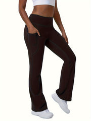 Butt Lifting Yoga Flared Pants High Stretch Fitness Sports Bell Bottom