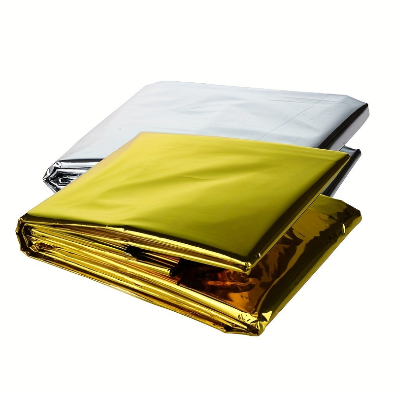 Outdoor Portable Emergency Insulation Blanket 210 Double sided Silvery 