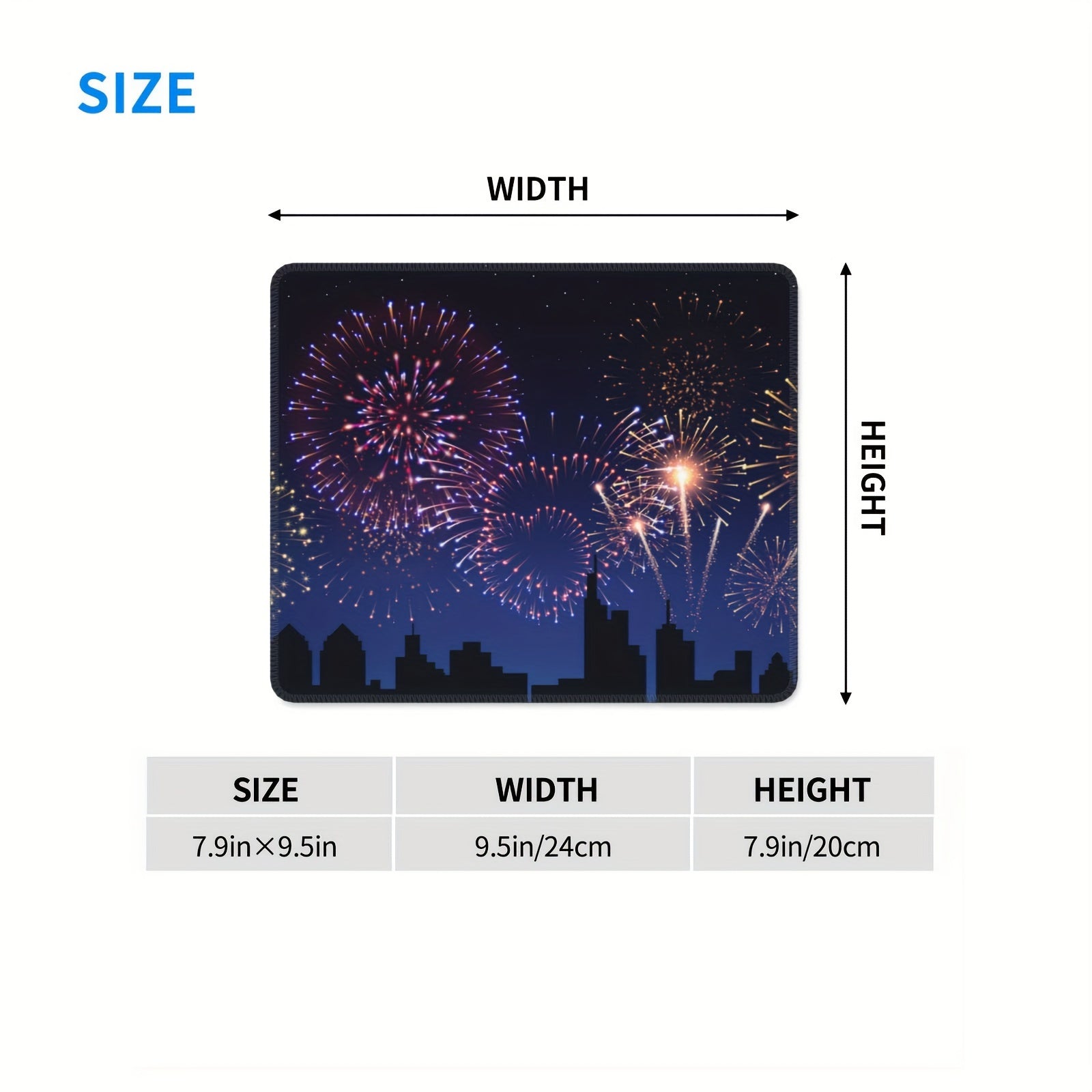 Fireworks Pattern Gaming Mousepad