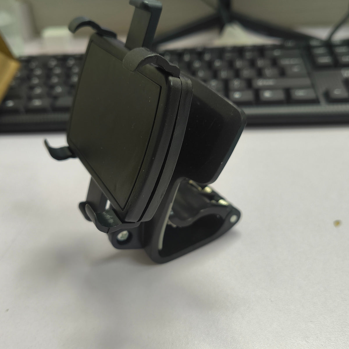 Car Rearview Mirror Navigation Bracket with Mobile Phone Holder