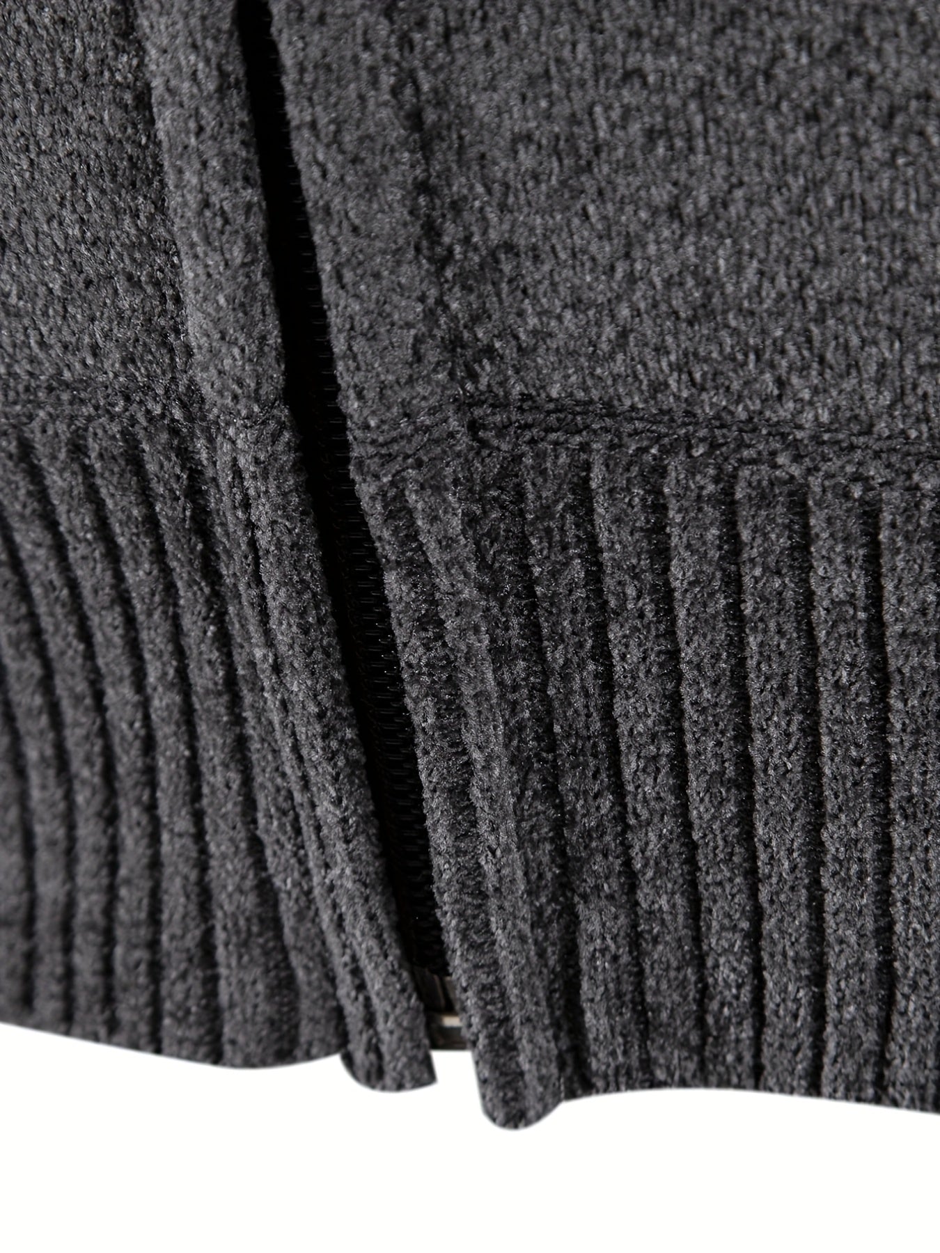 Men's Warm Fleece Hooded Jacket Solid Sport Sweatshirt Zip Up