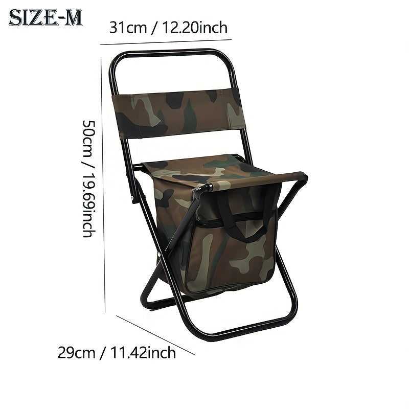Fishing Chair With Cooler Bag Portable Lightweight Outdoor Chair For Fishing