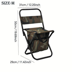 Fishing Chair With Cooler Bag Portable Lightweight Outdoor Chair For Fishing