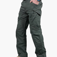 Men's Casual Cargo Pants With Zipper Pockets Male Joggers