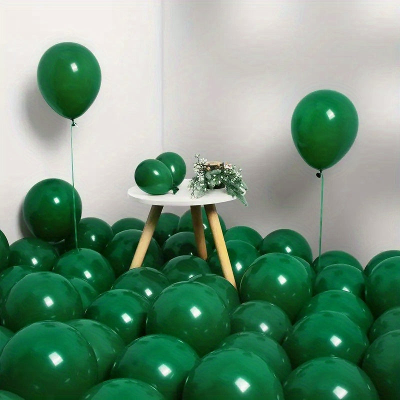 50 Dark Green Balloons 10 Inch Party Balloon Garland Holiday Birthday Supplies