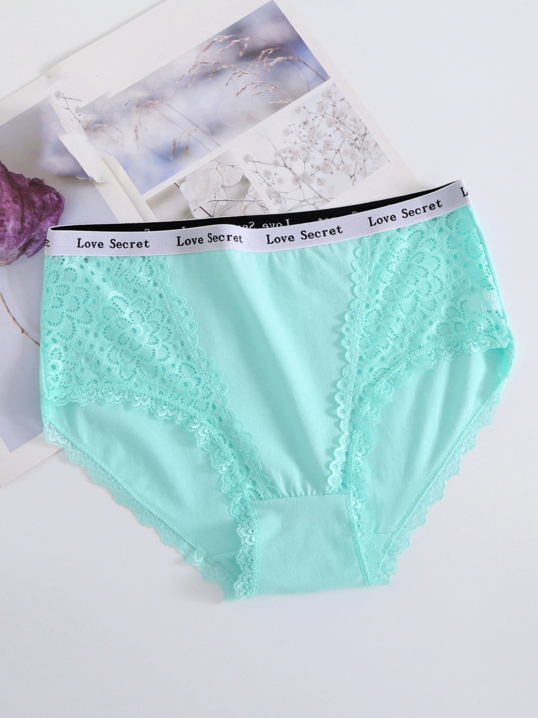 6-Pack Women's Plus Size Casual Underwear Set, Medium Stretch Full Briefs