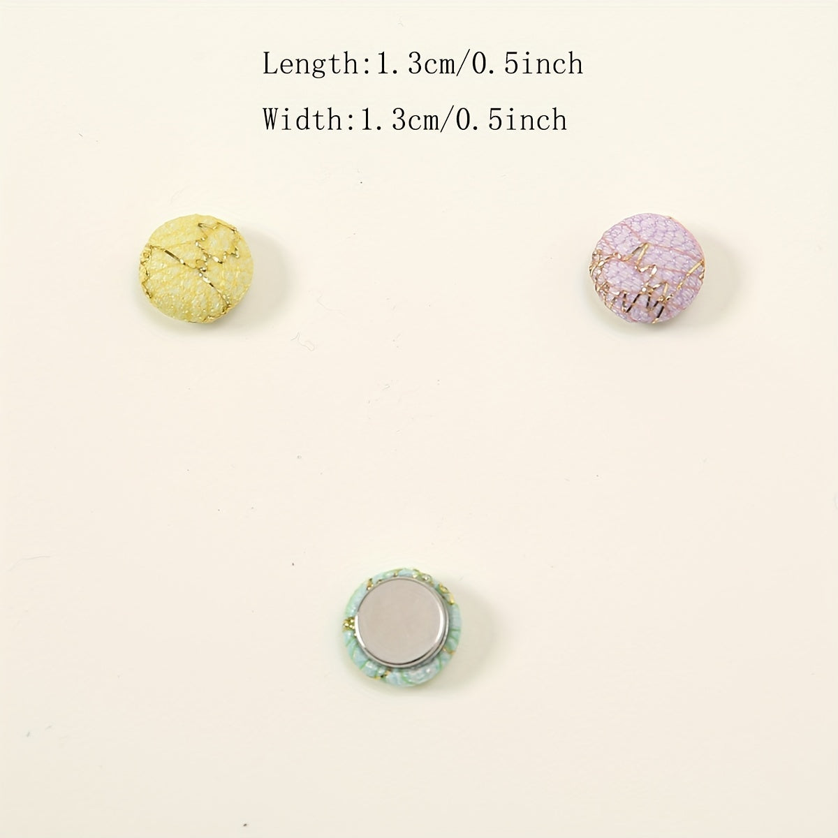 6pcs Candy Hijab Magnetic Pins Sequin Strength Magnetic Scarf