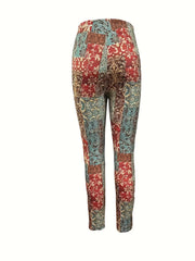 Colorful Skinny Leggings Stretchy Casual Pants
