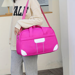 Colorblock Sports Handbag Large Capacity Luggage Bag