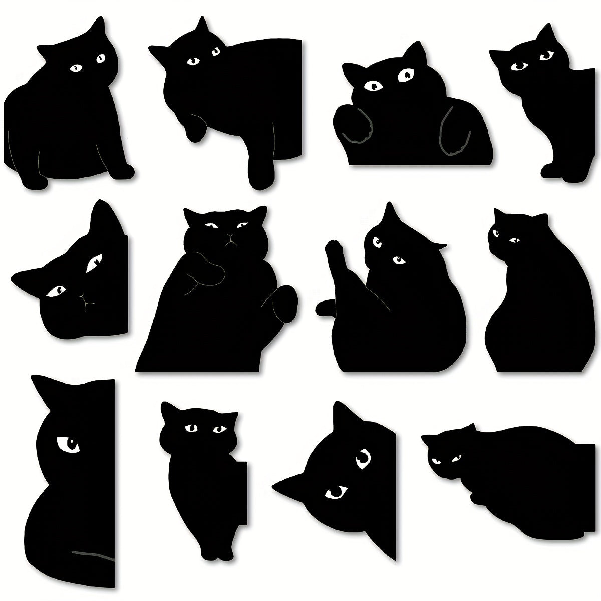 6pcs Cat Magnetic Bookmarks for Book Lovers