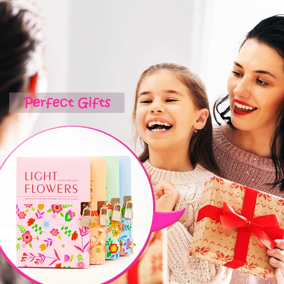Flower Lockable Diary A5 160 Pages 100GSM Paper