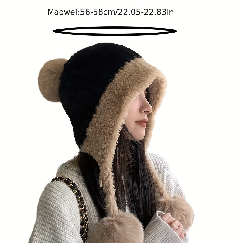 Women's Winter Hat Fleece Lined Ribbed Beanie for Christmas