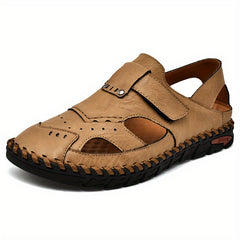 Men's Casual Sandals No Slip Wear resistant Superfine Fiber Solid Shoes