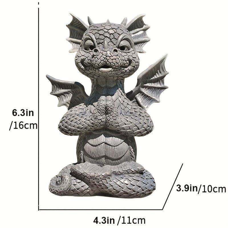 Dragon Statue Resin Ornament Patio Garden Decor