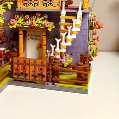 Flower Shop Street Scene Building Blocks Set