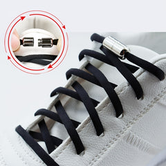 Elastic Laces Sneakers Round Shoelaces Without Ties Quick Shoelace