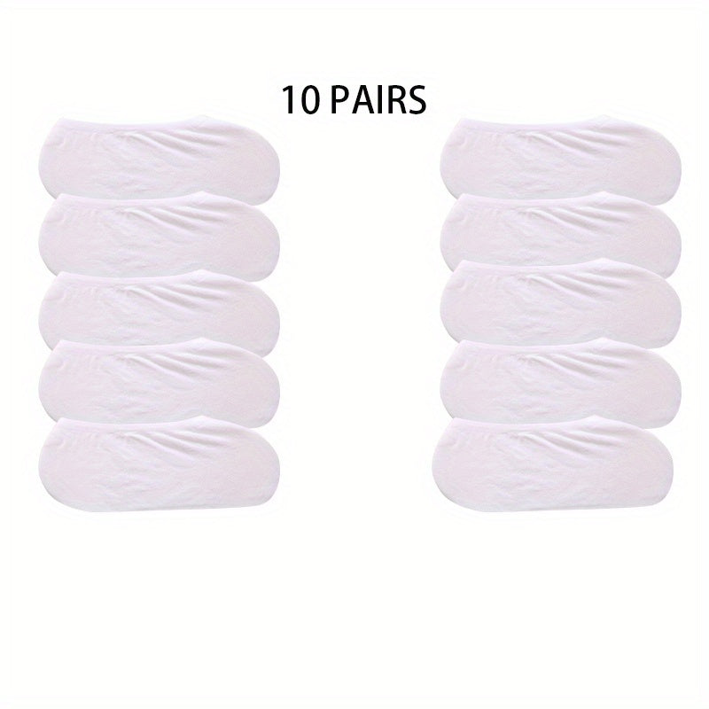 10 Pairs Invisible Low Cut Ankle Socks Women's Stockings
