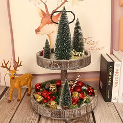 8in Pine Needle Christmas Tree Micro Bonsai Decorations