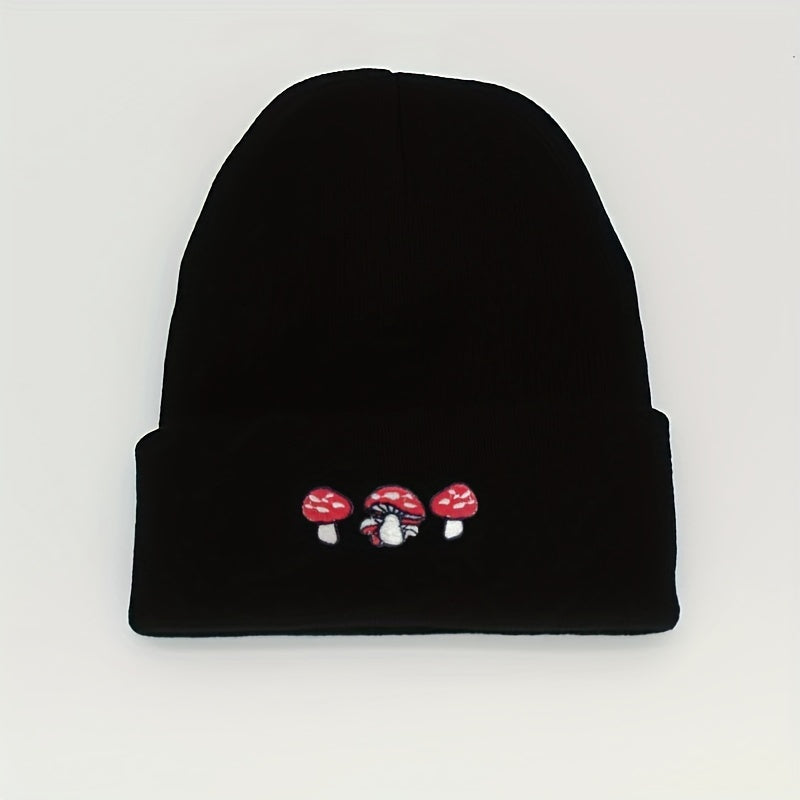 Mushroom Beanie Embroider Hat for Valentines