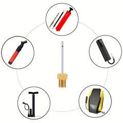 6pcs Brass Ball Pump Needles Heavy Duty Air Pump Needles for Balls