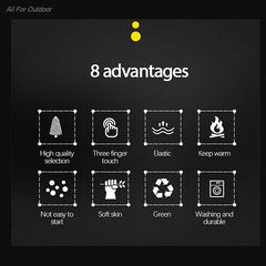 2 Pairs Unisex Waterproof Windproof Touch Screen Gloves for Skiing