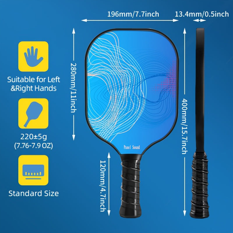 USAPA Approved Lightweight Pickleball Paddles with Fiberglass Surface