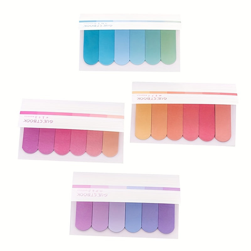 2pcs Colorful Gradient Sticky Notes Office Memo Notepad  N Sticky Notes Book