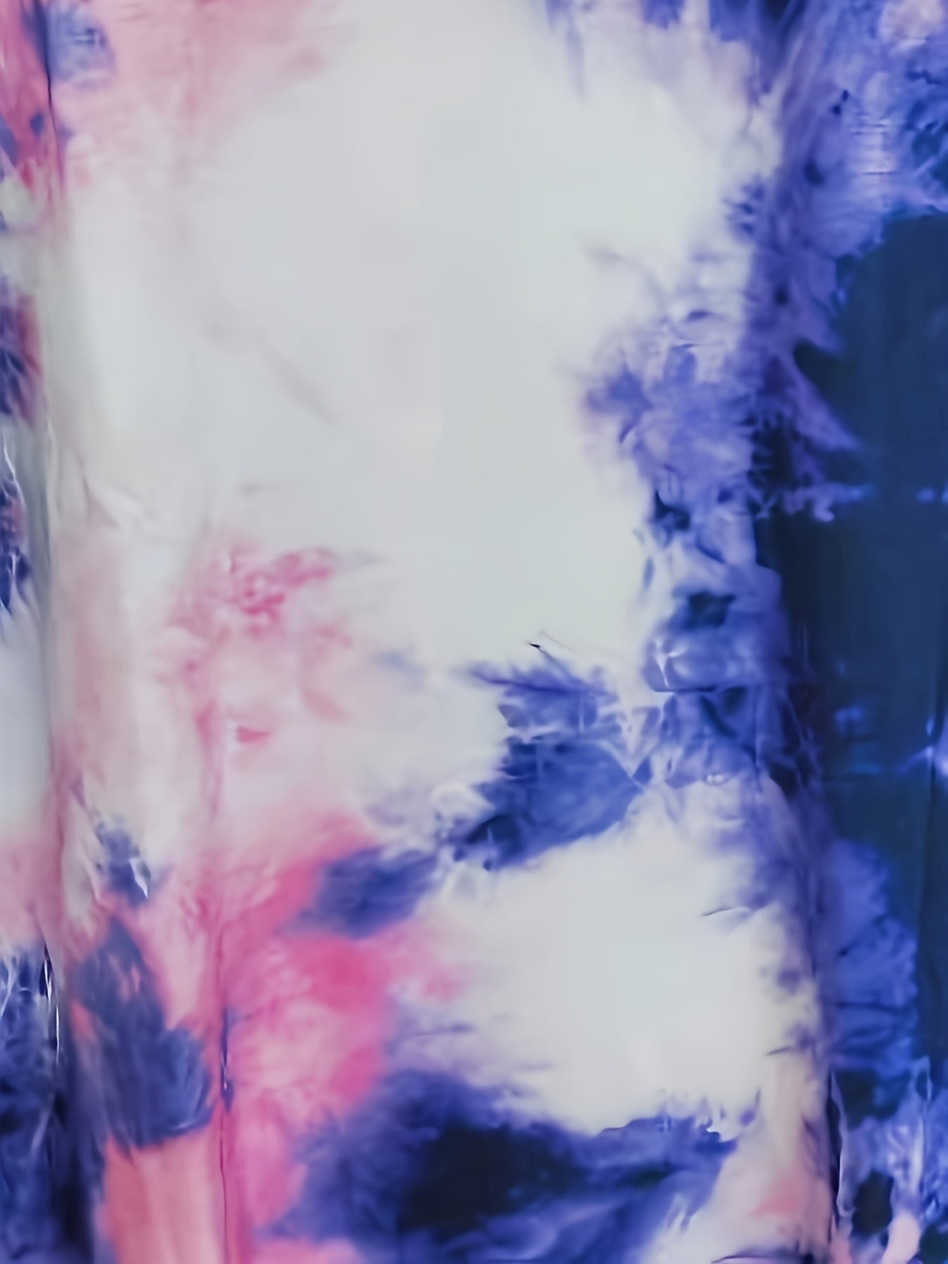 Men's Tie Dye Sports T shirt Casual Stretch Round Neck Tee Shirt