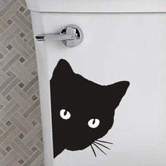 Funny Toilet Sticker Waterproof Vinyl 3D Wall Decal