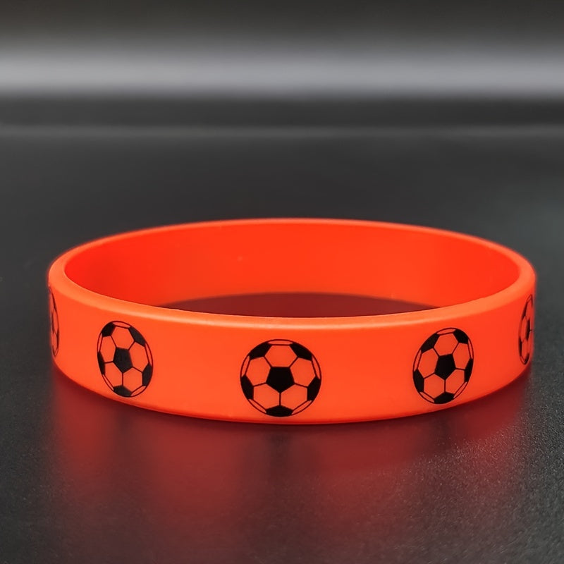 Unisex Soccer Football Silicone Bracelet - Sporty Fan Gift