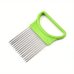 Stainless Steel Onion Needle Fork Vegetable Fruit Slicer