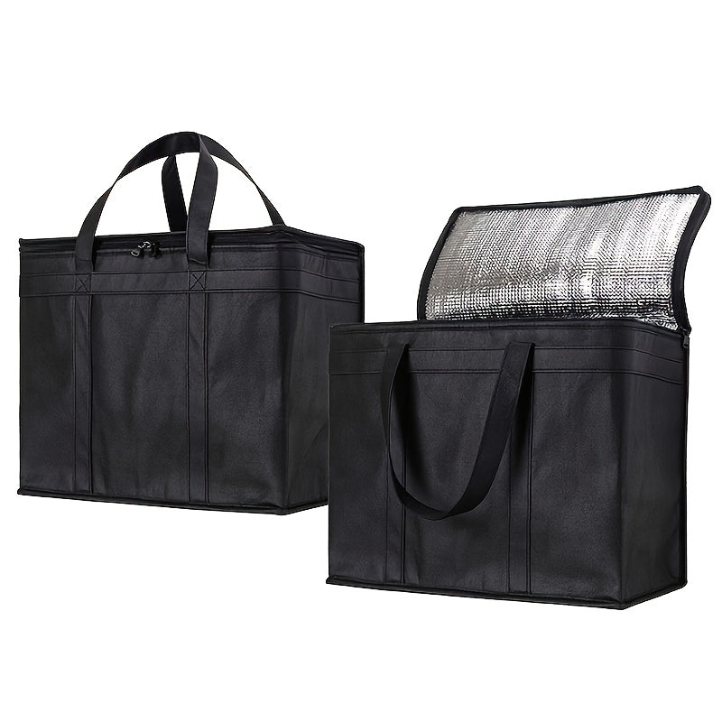 1pc Portable Insulated Grocery Bag Large Capacity Insulation Bag