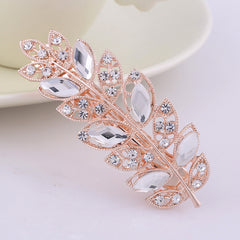 Large Flower Hair Barrette Clips Rhinestone Hairpin Accessories