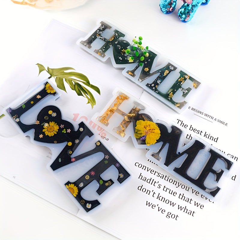 Resin LOVE & HOME Silicone Molds for Room Decoration
