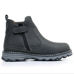 Boy's Side Zipper Ankle Boots Comfy Non Slip Casual Shoes